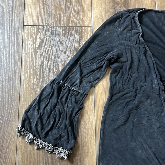 POL Small Black and Grey Knee Length Cover Up/Cardigan - Picture 2 of 5